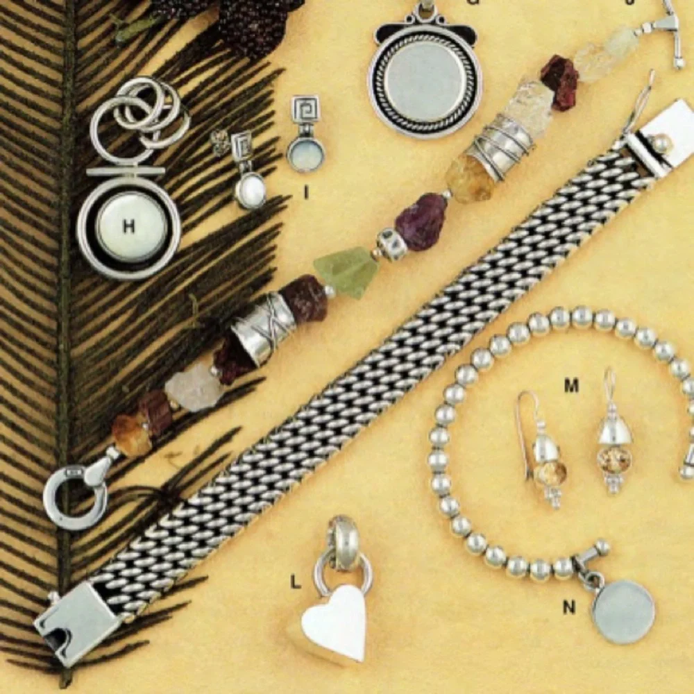 Vintage Silpada Citrine Amethyst Sterling Silver Gold-Filled Bead Bracelet B0710 - Picture 10 of 16